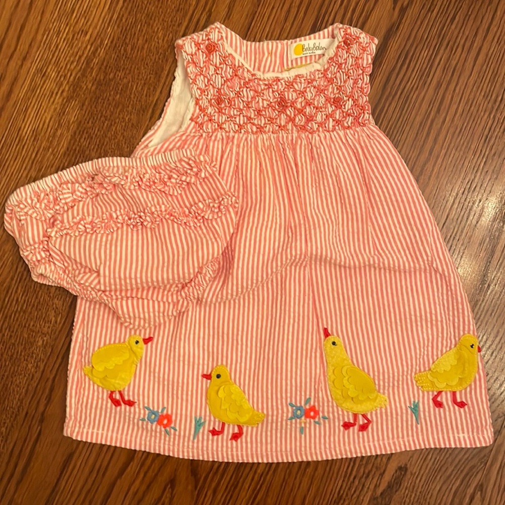 Baby Boden dress with bloomers 3-6 months